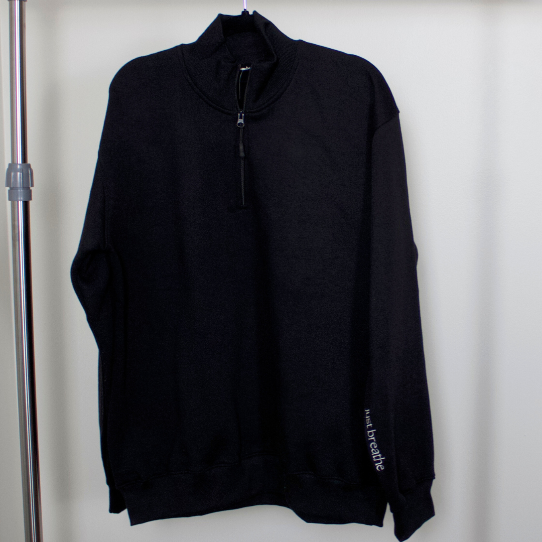 Just Breathe Quarter Zip Sweatshirt