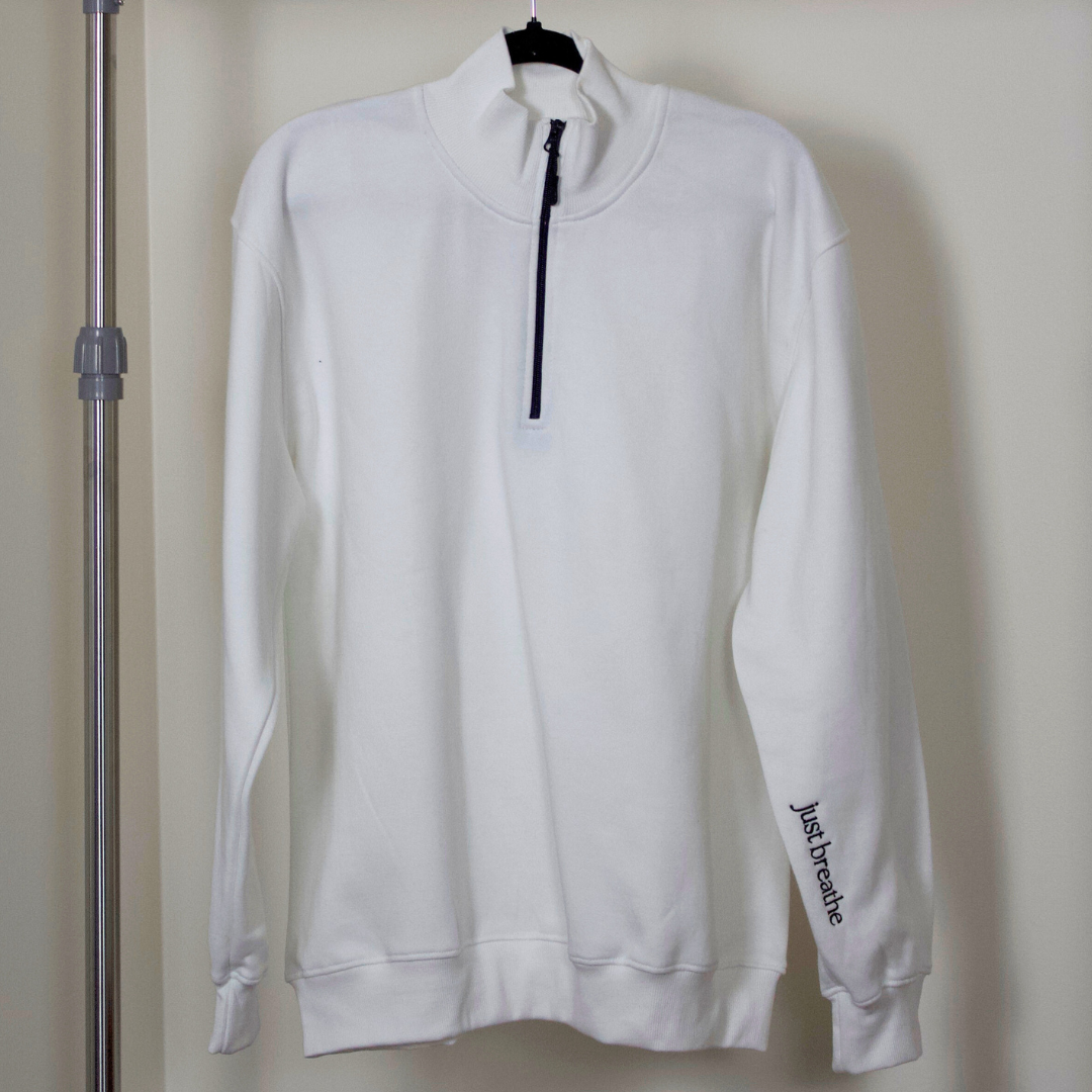 Just Breathe Quarter Zip Sweatshirt