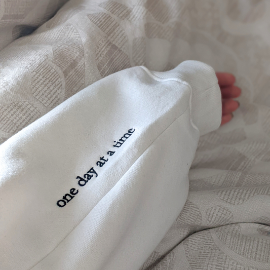 One Day At A Time Quarter Zip Sweatshirt